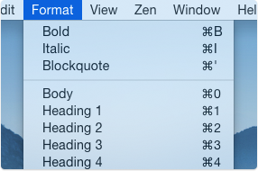 Comprehensive keyboard shortcuts to help you structure and format