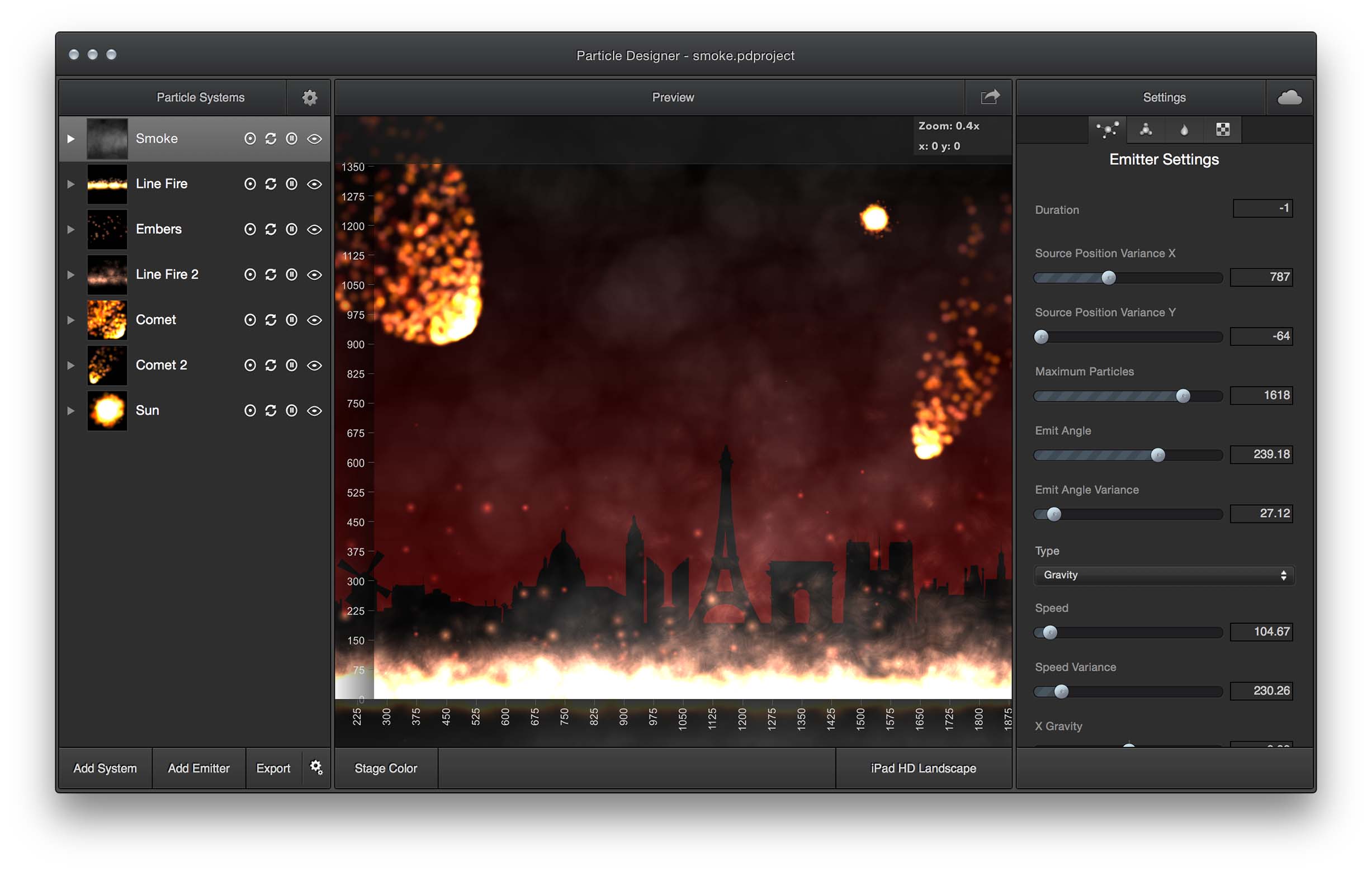 Particle Designer for Mac 2.9 破解版 – 好用的游戏开发粒子效果编辑工具